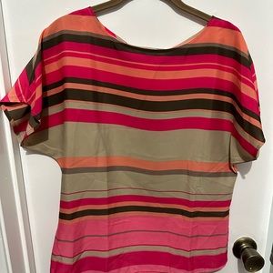 LOFT Jewel Tone Stripe Top